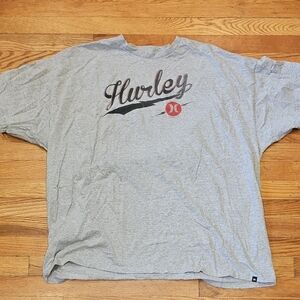 Hurley Light Gray Logo Tee
